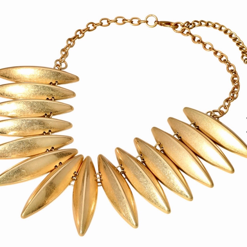 Gold Statement Collar Necklace - Women Jewelry